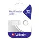USB atmintinė Verbatim Metal Executive, 32 GB, sidabrinė