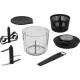 Mechaninis smulkintuvas Gefu Speedwing 800 ml, permatomas / juodas