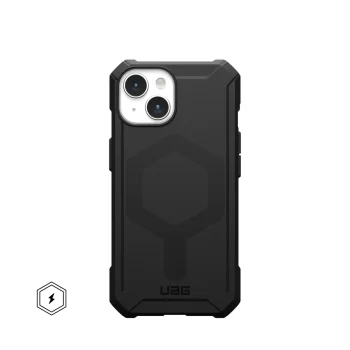 UAG Essential Armor MagSafe dėklas iPhone 15 telefonui, juodas