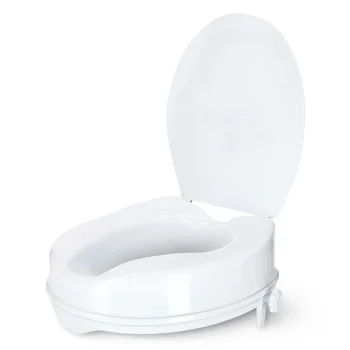 Paaukštinta klozeto sėdynė 4FIZJO 15 cm su dangčiu