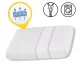 4Fizjo MED Classic Orthopedic Pillow, 60x40 cm, White