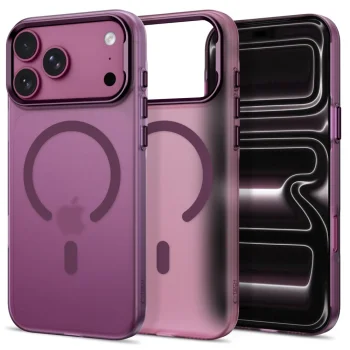 Tech-Protect MagZero MagSafe dėklas iPhone 17 Pro / 18 Pro, matinė bordo