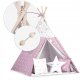 Nukido vaikiška palapinė Tipi su lemputėmis, Pink Stars