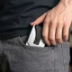 Tech-Protect Thorn plona kortelių piniginė su RFID apsauga, sidabrinė