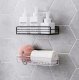 Self-Adhesive Kitchen Shelf, Black