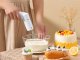Cordless Electric Hand Mixer USB Rechargeable Whisk for Eggs and Cream, White