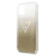 Guess GUHCN65SGTLGO iPhone 11 Pro Max dėklas Glitter Triangle, auksinis