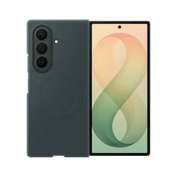 Samsung Silicone Magnet dėklas Galaxy Z Fold 8 su MagSafe ir 2 plėvelėmis, žalias