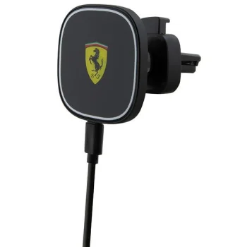 Ferrari MagSafe 2023 belaidis automobilinis įkroviklis 15W FECHMGLK, juodas