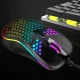 USB optinė žaidimų pelė su LED RGB apšvietimu