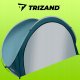 Trizand 21267 savaime išsiskleidžianti paplūdimio palapinė, mėlyna/balta