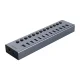 USB šakotuvas Orico BT2U3-13AB 13x USB-A 3.0 su jungikliais, pilkas