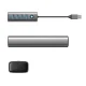 USB šakotuvas Orico PDD4U-U3 4x USB-A 3.0 5 Gbps, pilkas