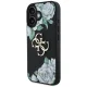 Apsauginis dėklas Guess Grained Roses Big 4G logo iPhone 16, juodas