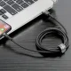 Baseus Cafule USB į Lightning laidas 2.0m 1.5A Pilkas-Juodas