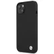 BMW Silicone Signature dėklas iPhone 13 mini telefonui, juodas