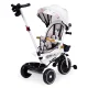 Ecotoys Kids Tricycle with Swivel Seat and Canopy, Floral Pattern