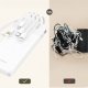 Wozinsky W11-W 10000mAh 10W Power Bank with Built-in Cables and Flashlight, White