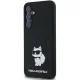 Karl Lagerfeld Silicone Choupette Metal Pin dėklas Samsung Galaxy A35, juodas