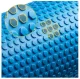 4FIZJO PENTAGRAM Yoga Massage Fitnes Pilates Foam Grid Roller 45cm, Blue