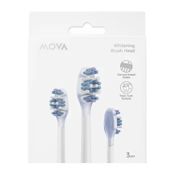 Keičiamos dantų šepetėlio galvutės MOVA Fresh 20 / Sensus Fresh 10 (3 vnt.), ABH2-WH