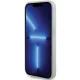 Guess dėklas iPhone 15 Pro telefonui 4G Strass Metal Logo, sidabrinis