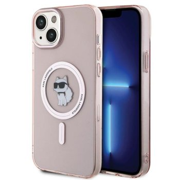 Karl Lagerfeld iPhone 15 Plus Case IML C MagSafe, Pink