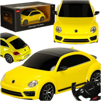 Rastar 78000 Volkswagen Beetle 1:14 radijo bangomis valdomas automobilis, geltonas