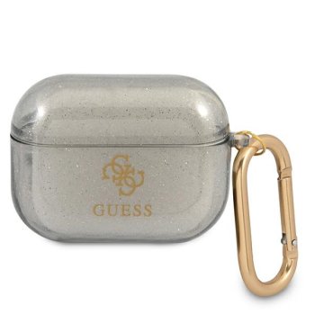 „Guess GUAPUCG4GK Glitter Collection“ dėklas „AirPods Pro“, juodas