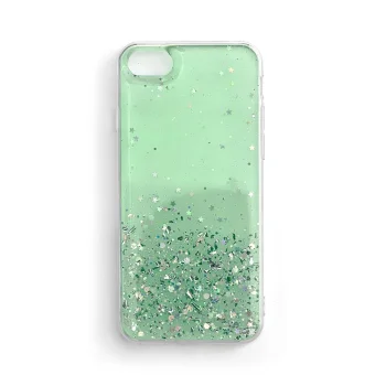 Wozinsky Star Glitter dėklas telefonui Xiaomi Poco F3 / Redmi K40 / K40 Pro / K40 Pro+, žalias
