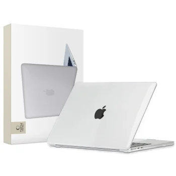 Apsauginis dėklas Tech-Protect SmartShell, skirtas MacBook Air 13 (M2 / M3), skaidrus
