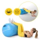 Inflatable Gymnastics Roller 4FIZJO Air Barrel 100 x 60 cm with Pump, Blue