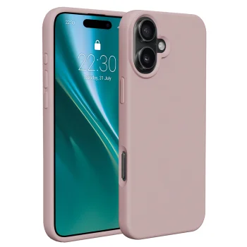 „Etteri Silicone Case“ dėklas, skirtas „iPhone 16 Plus“, šviesiai rožinis