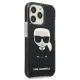 Karl Lagerfeld Ikonik Karl dėklas, skirtas iPhone 13 Pro / 13, Juodas