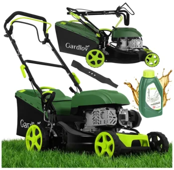 Gardlov DriveX Self-Propelled Petrol Lawnmower, 40.6 cm, 2.3 kW, Black/Green
