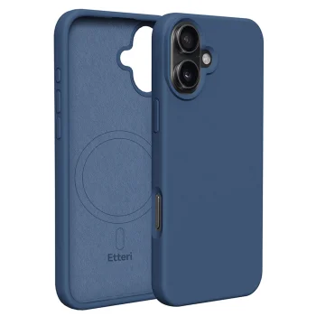 „Etteri Silicone Mag“ dėklas, skirtas „Apple iPhone 16 Plus“ (6,7"), tamsiai mėlynas