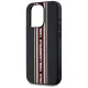 Karl Lagerfeld dėklas iPhone 15 Pro Max telefonui Saffiano Athleisure Stripes Cord, raudonas