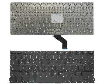 Extra Digital klaviatūra Apple MacBook Pro Retina 13" A1425 (UK), juoda