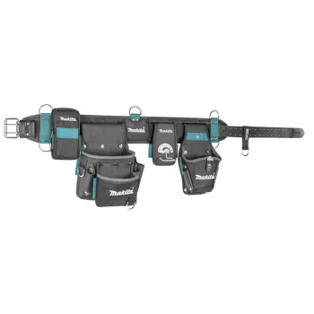 Makita E-15235 Super-Heavy-Duty Tool Belt Set, Black / Blue