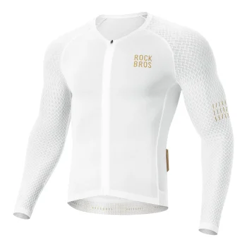 Rockbros YDCX008 Diamond Long Sleeve Cycling Jersey Size S - White