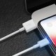 Dudao USB / Apple Iphone Lightning Data Charging Cable, 3A 1m, White