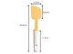 Plastic Dough Scraper and Baking Spatula 27 cm, White-Orange