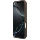 Guess 4G PU Classic Logo MagSafe dėklas iPhone 17 telefonui, rudas