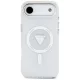 Guess IML Gradient Triangle Logo MagSafe dėklas iPhone Air, skaidrus