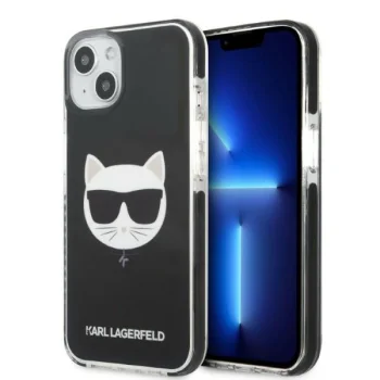 Apple iPhone 13 6.1" Karl Lagerfeld Choupette Head Case Cover (KLHCP13MTPECK), Black