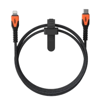UAG Rugged USB-C į Lightning laidas, 30W, 1.5 m, oranžinis
