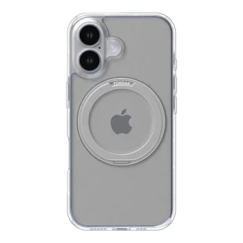 Torras Ostand Pro dėklas telefonui iPhone 16, skaidrus