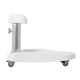 Azzurro White Pedicure Bowl Trolley with Adjustable Footrest