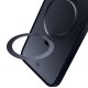 3MK Smoke Case Mag&Stand dėklas, skirtas Apple iPhone 15 Plus, juodas