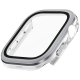 Uniq Voute dėklas su stiklu Apple Watch 10/11 46mm, sidabrinis